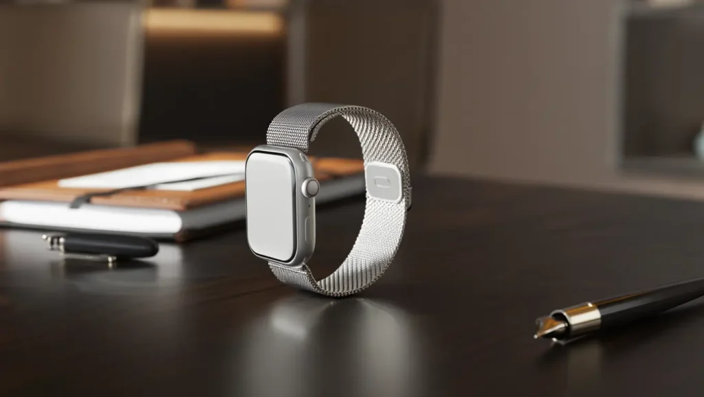 silver apple watch band​