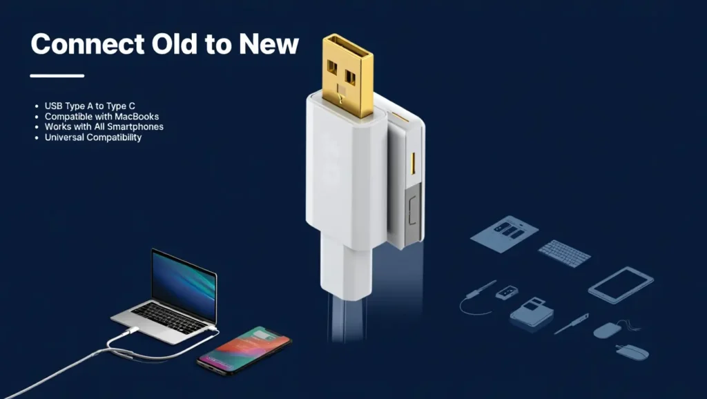 usb type a to type c adapter​